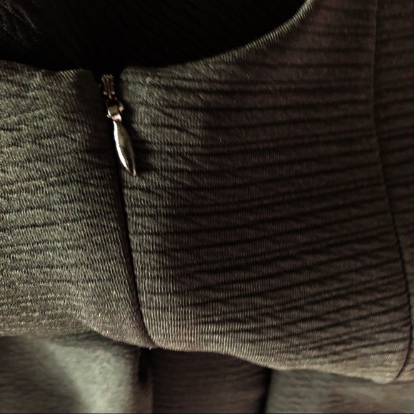 Lauren Conrad Textured Scoop Neck Pleated Dress Black 12 - Picture 9 of 12